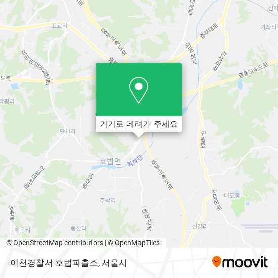 이천경찰서 호법파출소 지도