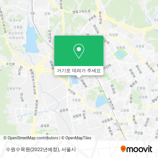 수원수목원(2022년예정) 지도