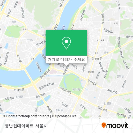 풍납현대아파트 지도