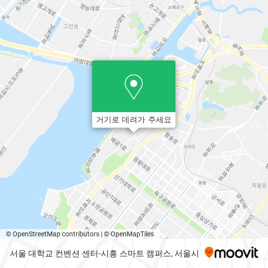 서울 대학교 컨벤션 센터-시흥 스마트 캠퍼스 지도