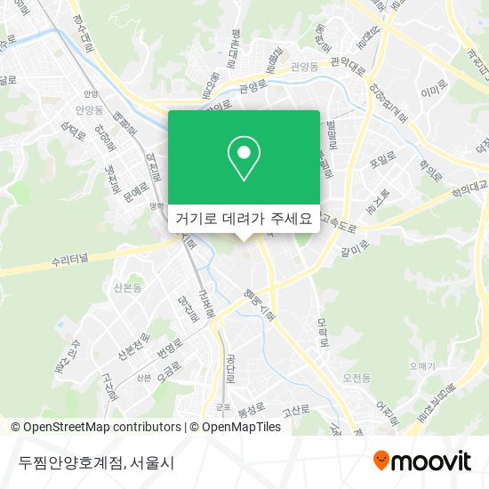 두찜안양호계점 지도