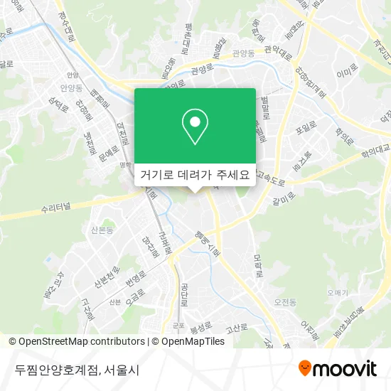 두찜안양호계점 지도