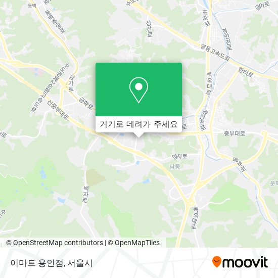 이마트 용인점 지도