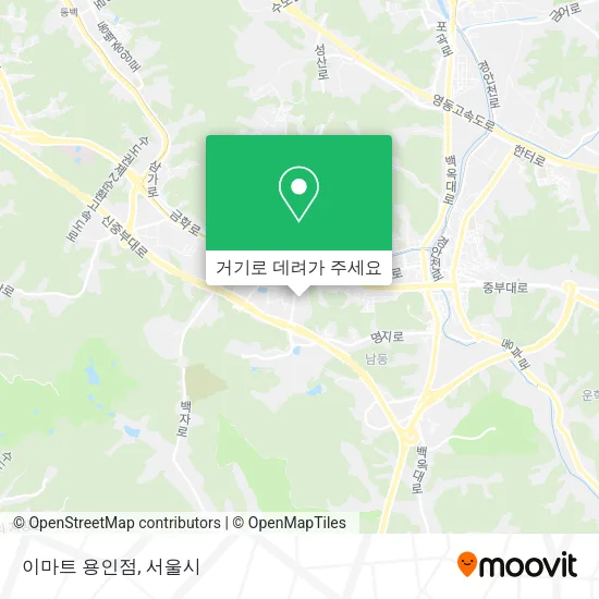 이마트 용인점 지도