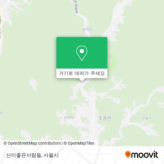 산이좋은사람들 지도