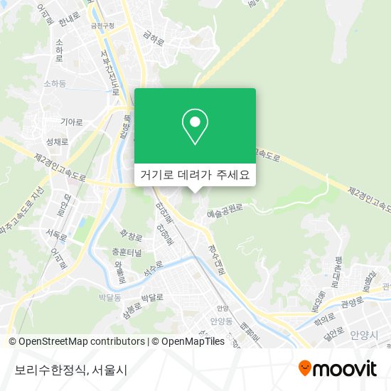 보리수한정식 지도