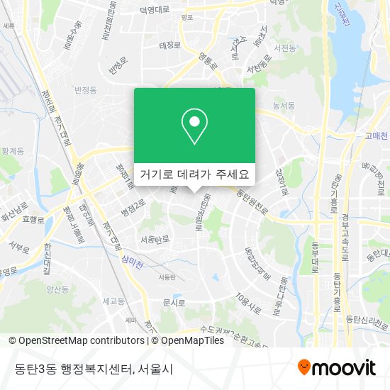 동탄3동 행정복지센터 지도