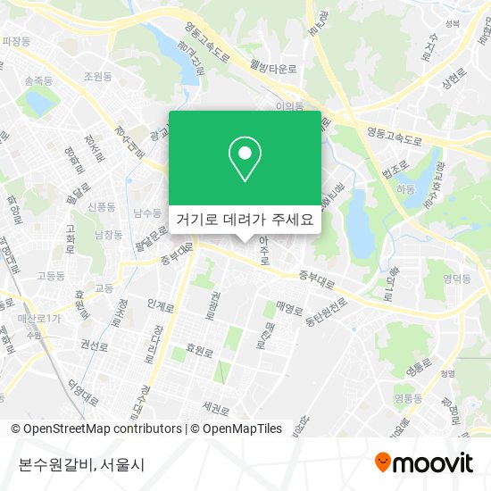 본수원갈비 지도