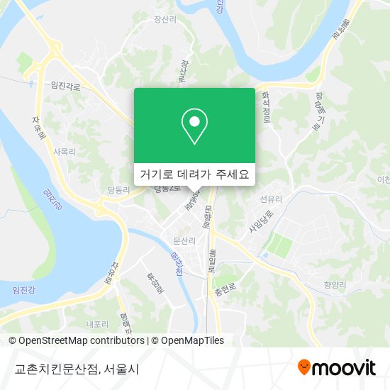 교촌치킨문산점 지도