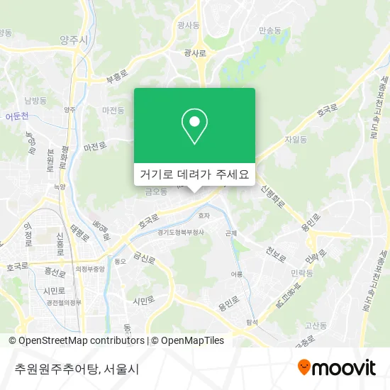추원원주추어탕 지도