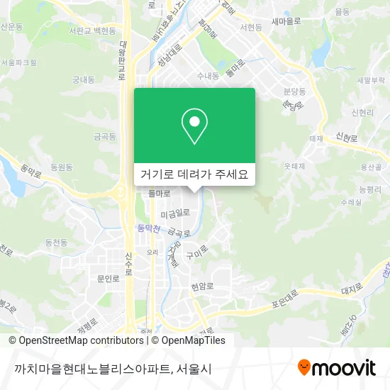 까치마을현대노블리스아파트 지도