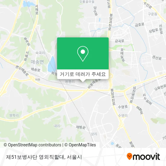 제51보병사단 영외직할대 지도