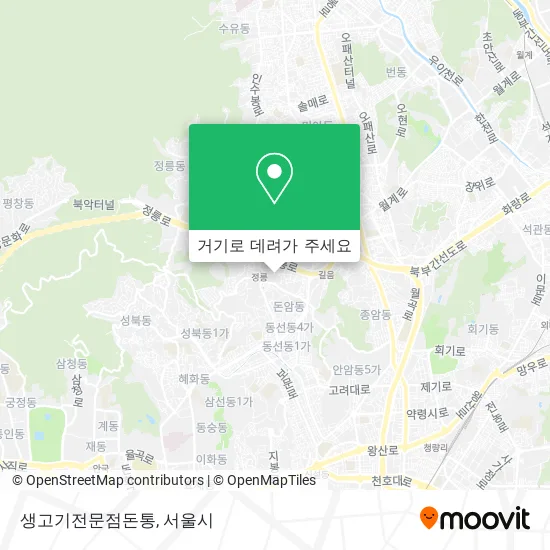생고기전문점돈통 지도