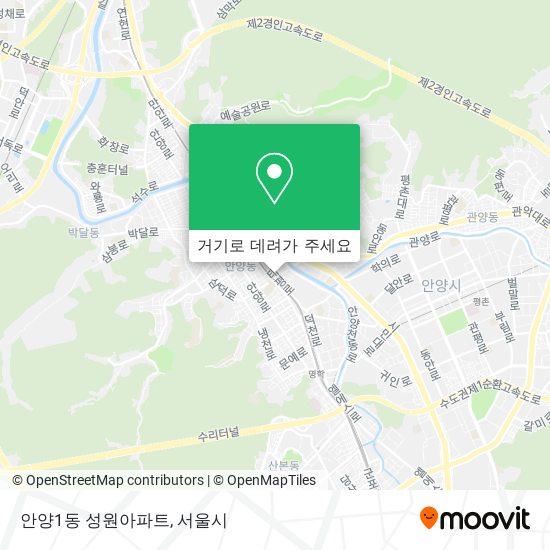 안양1동 성원아파트 지도