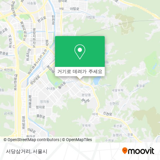 서당삼거리 지도