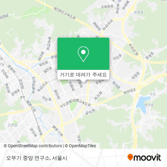 오뚜기 중앙 연구소 지도