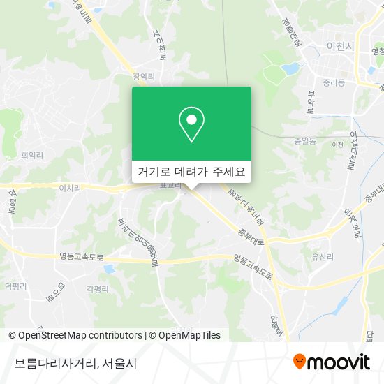 보름다리사거리 지도