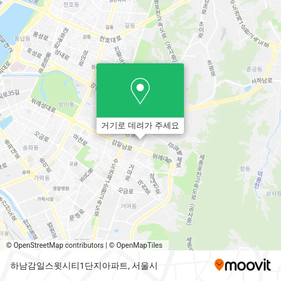 하남감일스윗시티1단지아파트 지도