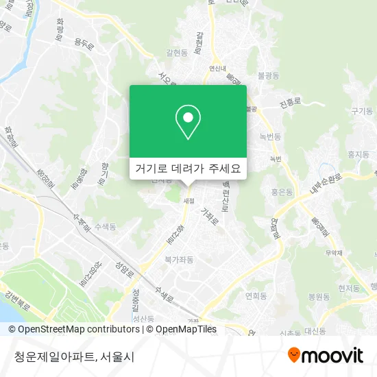 청운제일아파트 지도