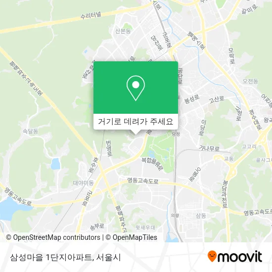 삼성마을 1단지아파트 지도