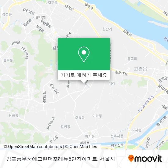 김포풍무꿈에그린더포레듀5단지아파트 지도