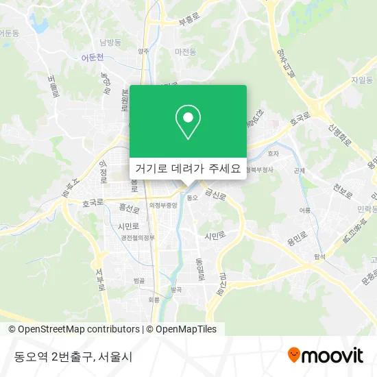 동오역 2번출구 지도