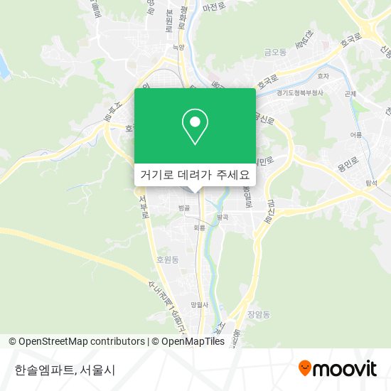 한솔엠파트 지도