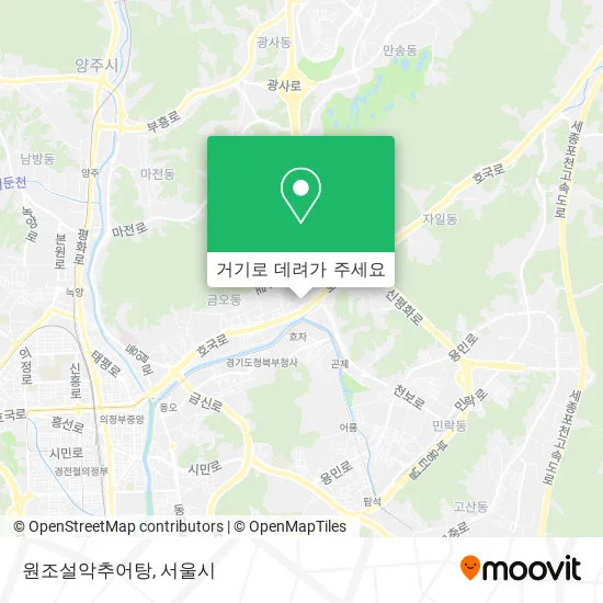 원조설악추어탕 지도