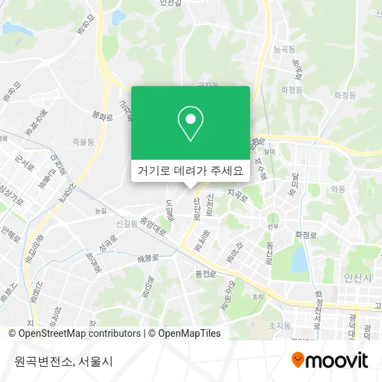 원곡변전소 지도