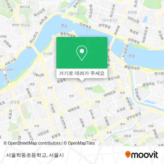 서울학동초등학교 지도