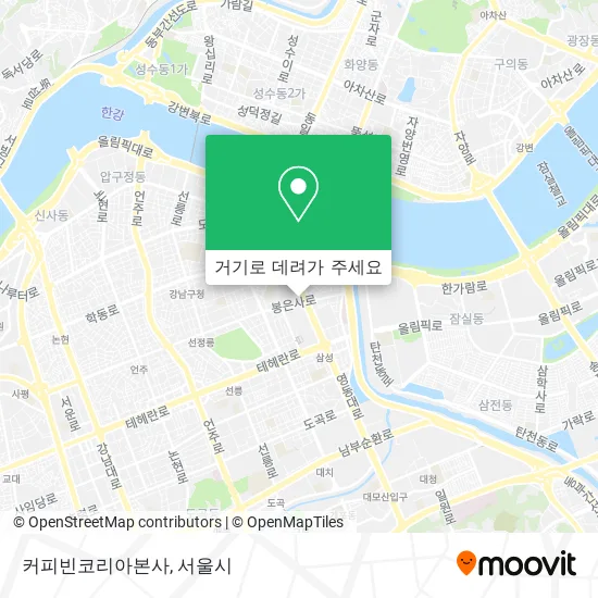커피빈코리아본사 지도