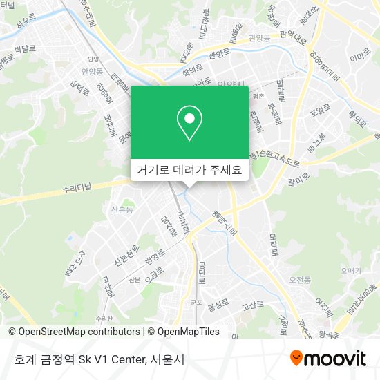 호계 금정역 Sk V1 Center 지도