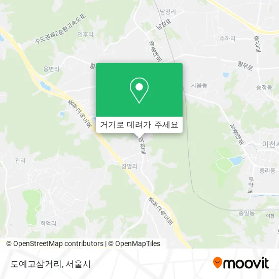 도예고삼거리 지도