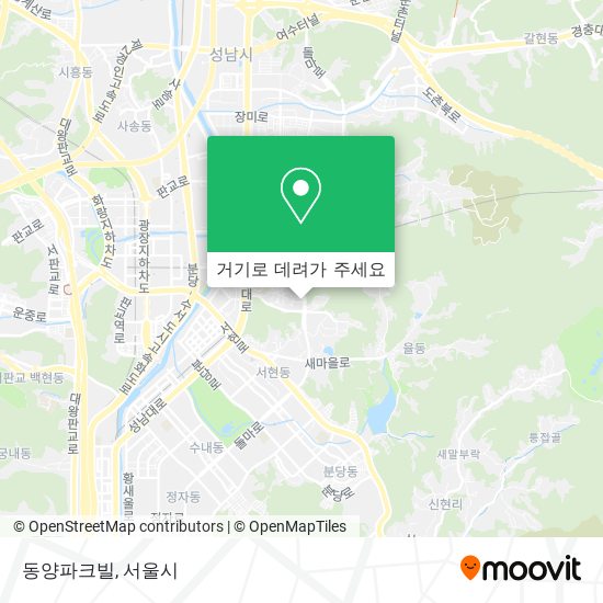 동양파크빌 지도