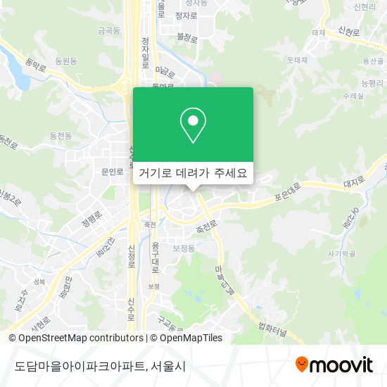 도담마을아이파크아파트 지도