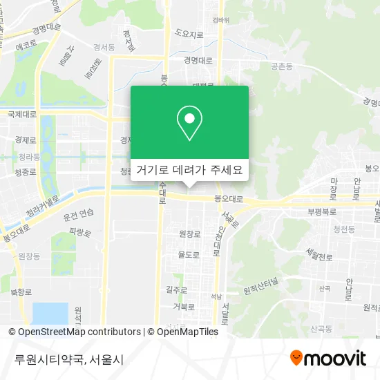 루원시티약국 지도
