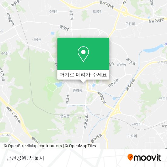 남천공원 지도