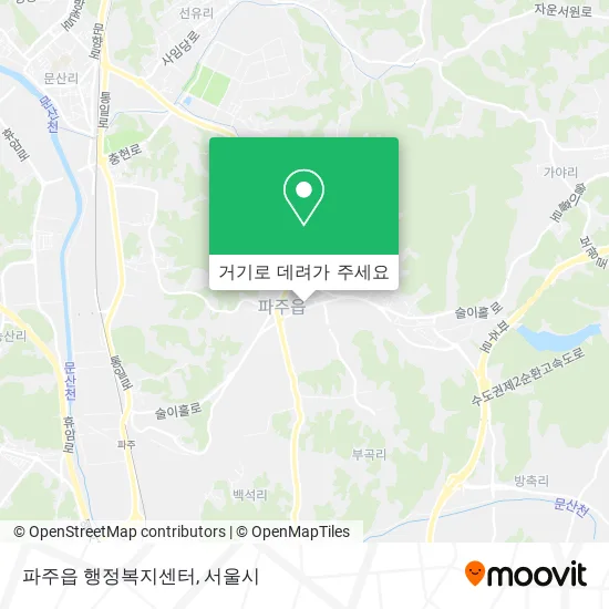 파주읍 행정복지센터 지도