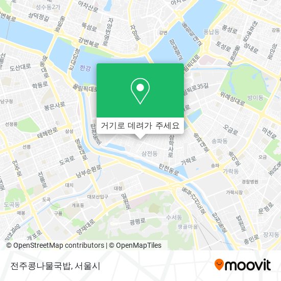 전주콩나물국밥 지도