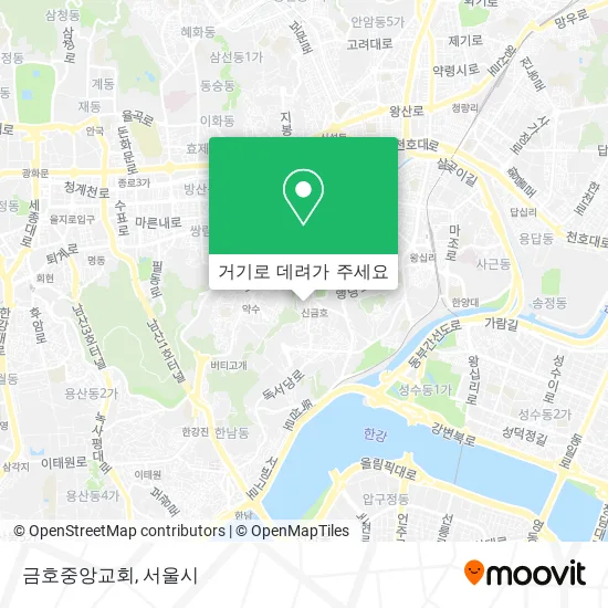 금호중앙교회 지도