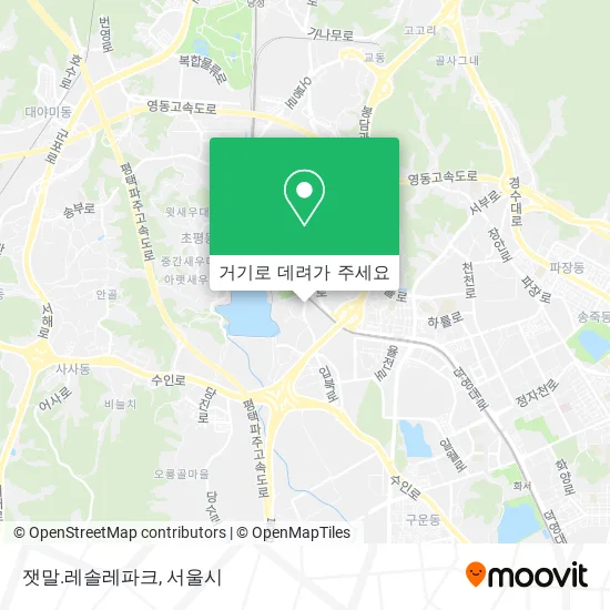 잿말.레솔레파크 지도