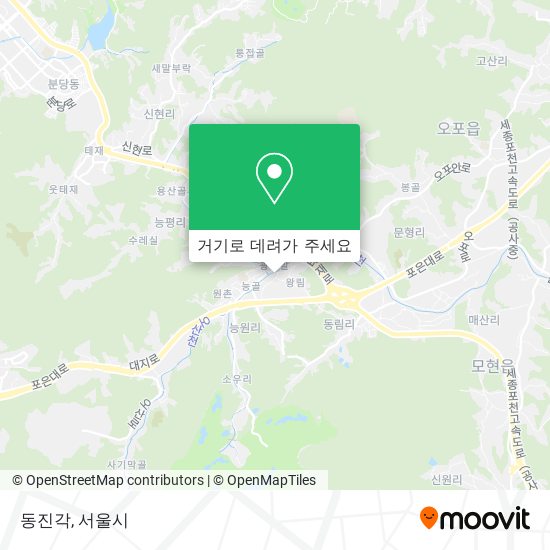 동진각 지도