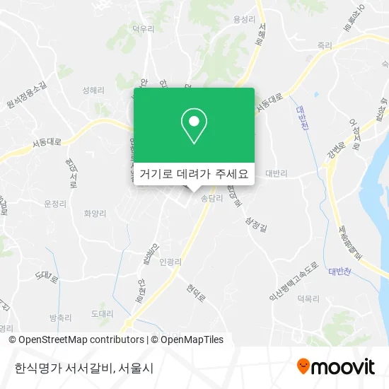 한식명가 서서갈비 지도