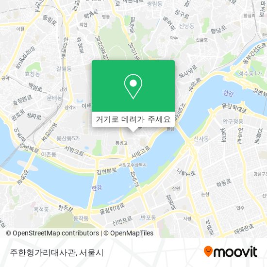 주한헝가리대사관 지도