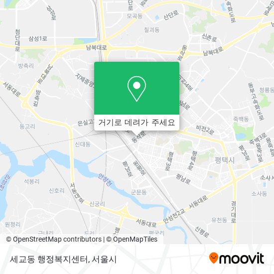 세교동 행정복지센터 지도