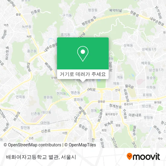 배화여자고등학교 별관 지도