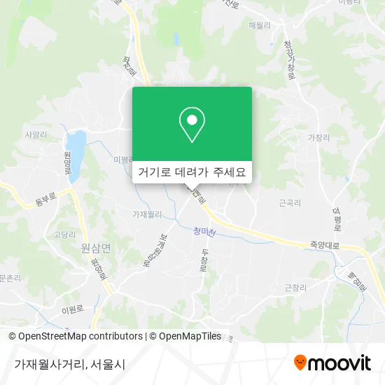 가재월사거리 지도