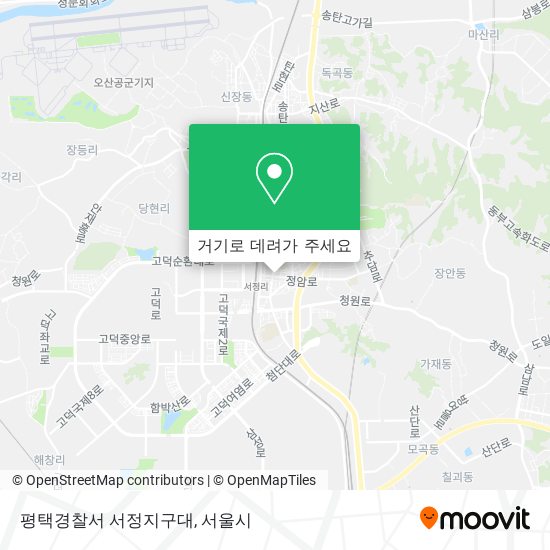 평택경찰서 서정지구대 지도