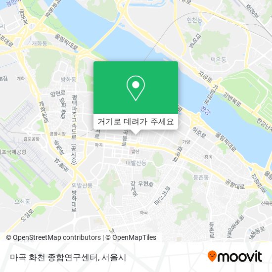 마곡 화천 종합연구센터 지도