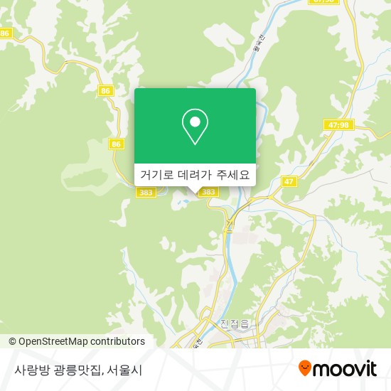 사랑방 광릉맛집 지도